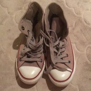 Converse grey suede high top. Size 5.5